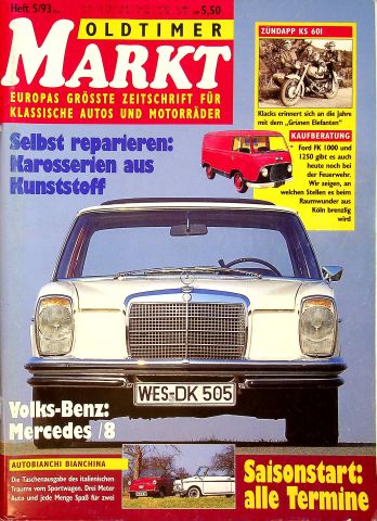 Deckblatt Oldtimer Markt (05/1993)